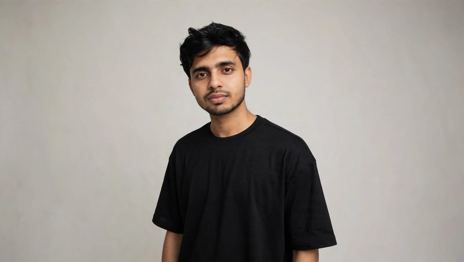 media generation zipib founder black oversized 0 f52b149f 4f59 4db9 b15e 1993973bb144 Man wearing ZIPIB black oversized t-shirt